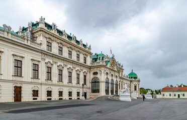 Fototapeta na wymiar Belvedere Palace in Vienna, Austria 
