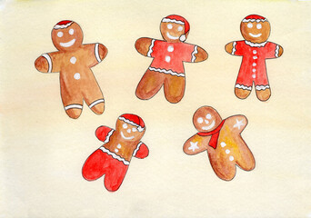 gingerbread man and person