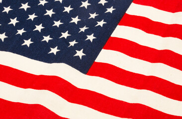 Obraz premium Waving usa flag background texture