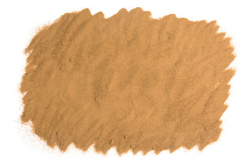 a pile of sand on a white background