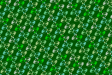 ballet slippers graphic background in green colors with many pairs as a pattern © DrewDuzz