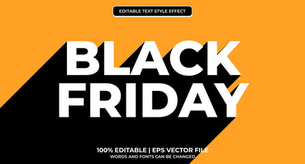 Black friday editable text effect. Black Friday theme style.