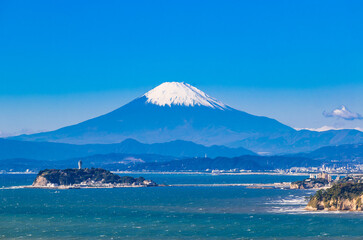 富士山と湘南海岸