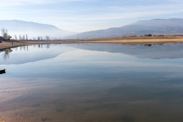 Fototapeta premium Amazing view of Drenov Dol reservoir, Bulgaria