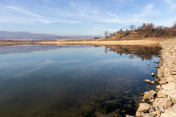 Amazing view of Drenov Dol reservoir, Bulgaria
