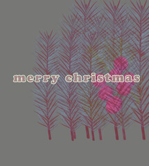 Christmas celebration message card for online publish