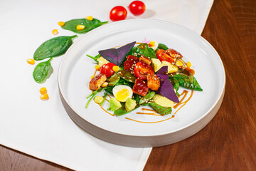 salad with fish and vegetables
