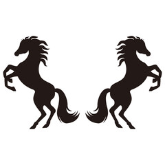 Fototapeta na wymiar horse set icon vector illustration sign
