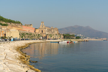 Morning walk in old part of Gaeta, ancient Italian city in province Latina