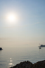 Morning walk in old part of Gaeta, ancient Italian city in province Latina
