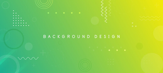 Green gradient minimal vector background with dotted and circle shape. Abstract halftone textured backdrop for banners, presentations, business templates