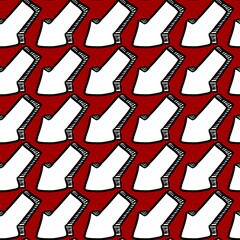 seamless pattern of arrow cartoon