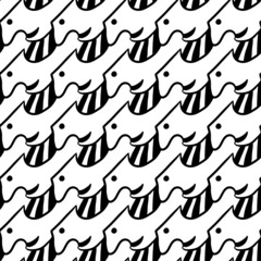 seamless pattern of cute cartoon