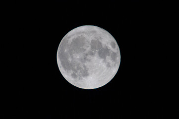 Obraz premium full moon over black