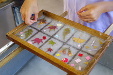 越前和紙の紙漉き体験