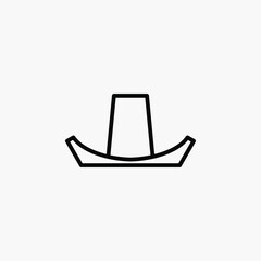 Hat line icon, vector, illustration, logo template. Suitable for many purposes.