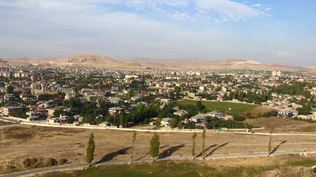 City of Van panorama from Van Castle in Eastern Anatolia, Turkey. City of Van has a long history as a major urban area.