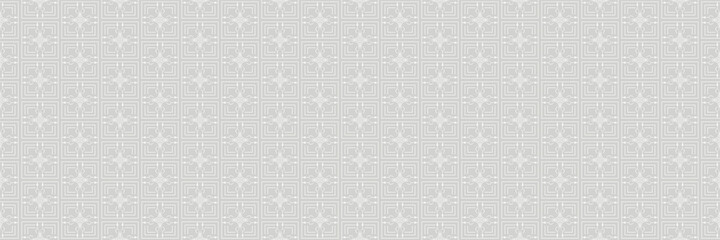 Abstract background pattern with decorative geometric ornament on light gray background for your design. Seamless background for wallpaper, textures.