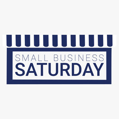 Illustration vector small business saturday