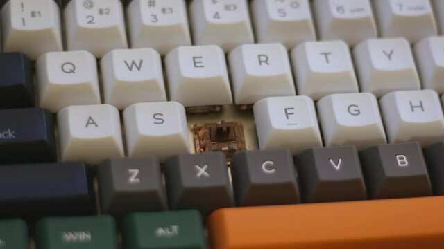 Removing Plastic D Keycap from Mechanical Keyboard