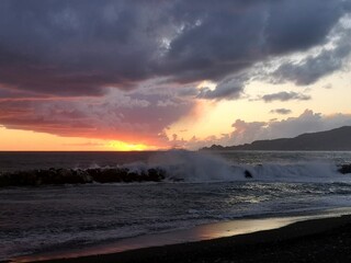 Fototapeta premium sunset at the beach