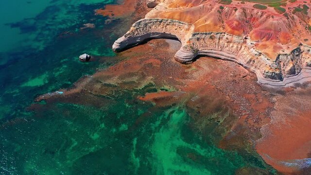 Scenic nature of South Australia. Blanche point coast and ocean in Adelaide