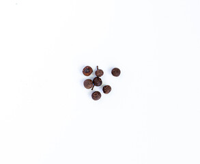 black pepper isolated on white background. High quality photo