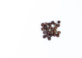 black pepper isolated on white background. High quality photo