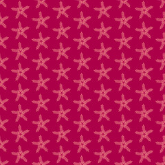 bright starry red repeat pattern