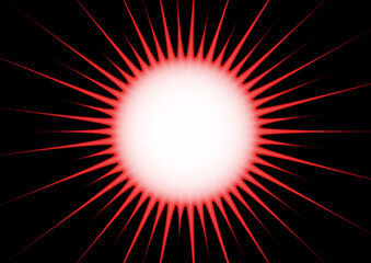 抽象的な太陽のイラスト