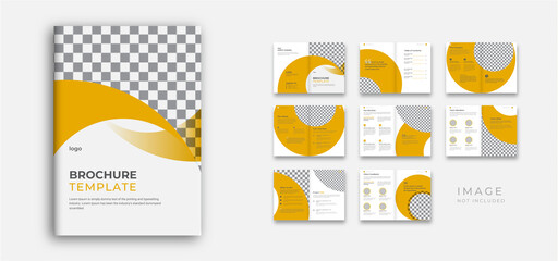 Company profile brochure template layout design, Modern brochure template design,  brochure template layout.