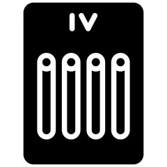 four of wands solid icon