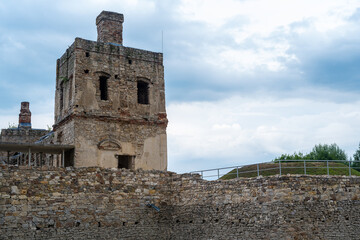 A tower and a fragment of walls from the Krzyżtopór castle.