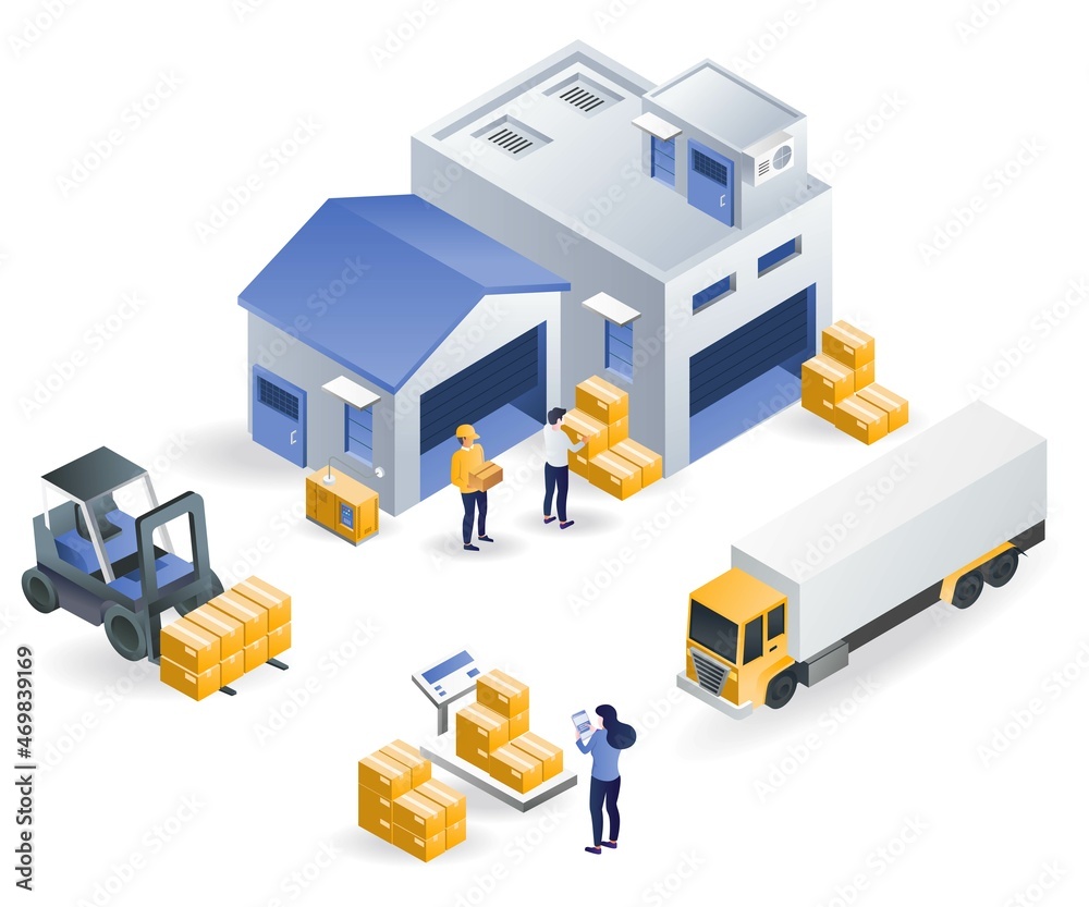 Wall mural warehousing and freight forwarding industry