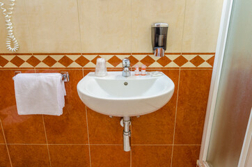 Fragment of a luxury bathroom