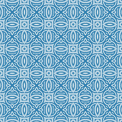 Fototapeta premium Abstract seamless pattern with various shapes. Geometric pattern for fabric. Textile background.