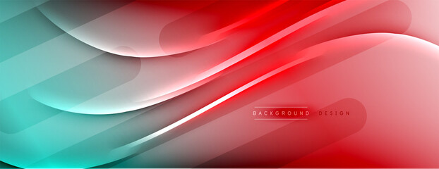 Abstract background. Shadow lines on bright shiny gradient background.