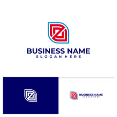 Initial Z V logo vector template, Creative Letter Z logo design concepts