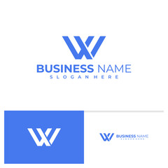 Initial W logo vector template, Creative Letter W logo design concepts