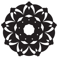 Abstract circle pattern symbol logo