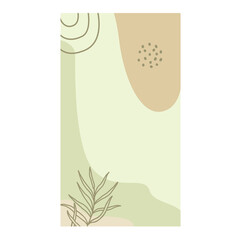 Vector set of nature social media stories, plants. Elegant continuous line drawing. Minimal Set of abstract creative artistic templates. Use for social media posts, mobile apps