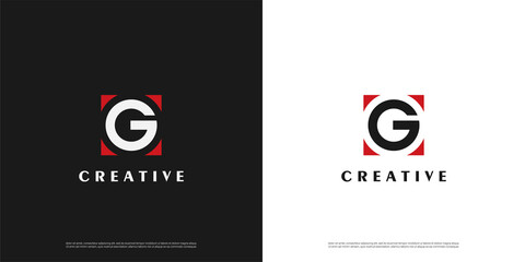 letter G logo design, Minimalist G initial based vector icon.