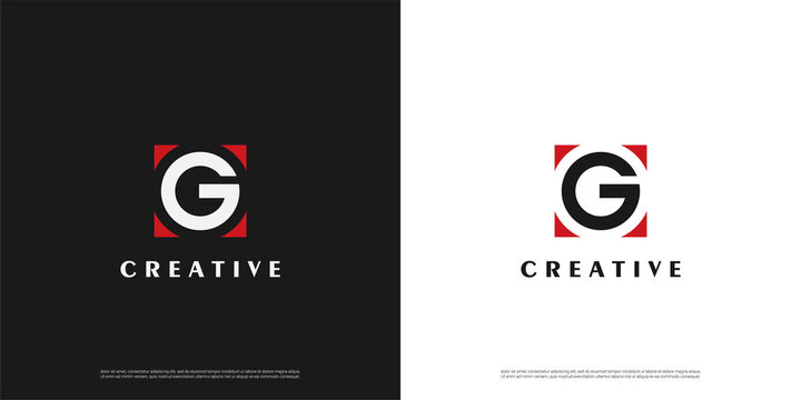 letter G logo design, Minimalist G initial based vector icon.