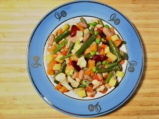 salad with vegetables
