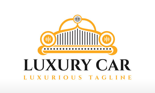 Luxury Car Service Auto Logo Design Vector Icon Symbol Illustration.