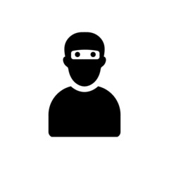 Crime hacker thief icon