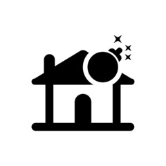 Explosion home warning icon