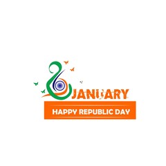 Fototapeta na wymiar Indian army with flag for Happy Republic Day of India celebration 26 January