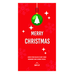  christmas card social media template