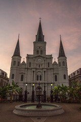 St. Louis Cathedral in New Orleans - obrazy, fototapety, plakaty